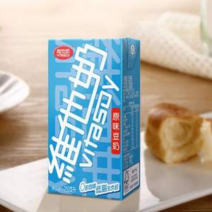 维他奶 低脂肪 原味豆奶 250mL*16盒*2件