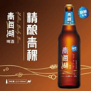 青海湖啤酒 精酿青稞啤酒 500ml*12 