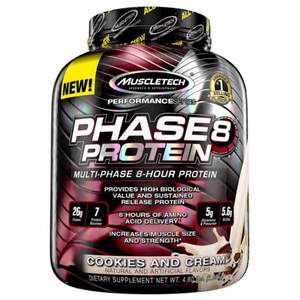 Muscletech 肌肉科技 Phase8 缓释矩阵蛋白粉 饼干和奶油味 2.09kg