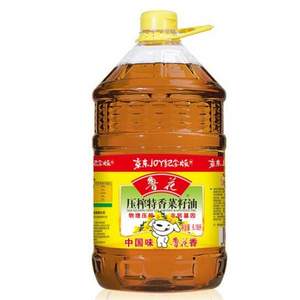 魯花 非轉(zhuǎn)基因 物理壓榨 特香菜籽油 6.18L*2件