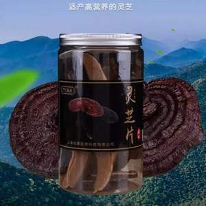 芝尔康 大别山 野生紫灵芝片 100g