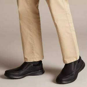 限US8碼，Clarks 其樂(lè) Cotrell Step 男士一腳蹬休閑鞋