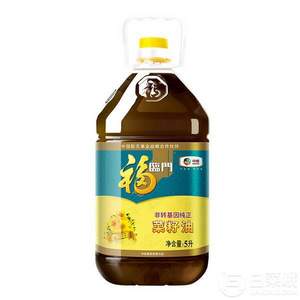 福临门 非转基因 纯正菜籽油5L*4件