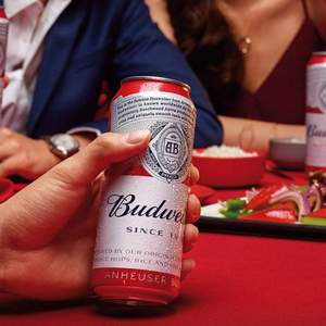 18点前，Budweiser 百威 经典醇正啤酒 550ml*15听*2件 +送255ml*12听