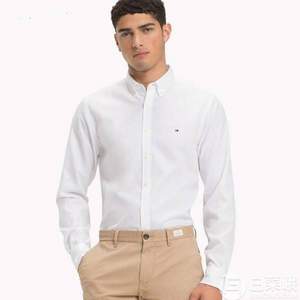 Tommy Hilfiger 湯米·希爾費(fèi)格 男士修身長袖扣角領(lǐng)襯衫 2色
