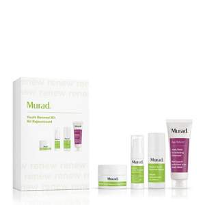 Murad 慕勒 青春抗老四件套裝 （潔面乳30ml+精華液10ml+眼部精華10ml+晚霜7.5ml）