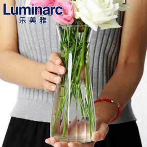 Luminarc 乐美雅 透明玻璃花瓶 高20cm