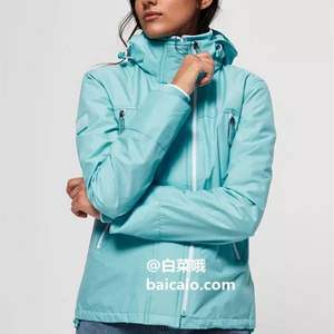 Superdry 极度干燥 Tech Velocity Windcheater 女士连帽防风夹克