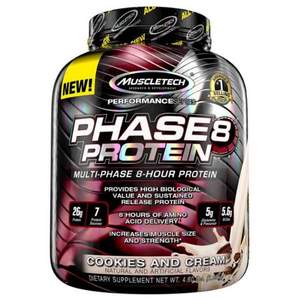 Muscletech 肌肉科技 Phase8 缓释矩阵蛋白粉 2.09kg 香草味