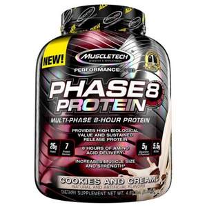 Muscletech 肌肉科技 Phase8 緩釋矩陣蛋白粉 2.09kg 香草味