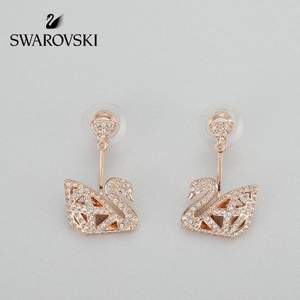 Swarovski 施华洛世奇 镂空天鹅耳钉5358058