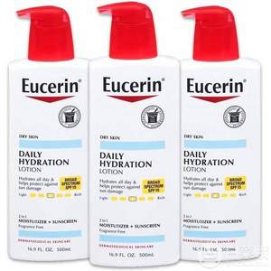 Eucerin 优色林 日常保湿防晒身体乳500ml*3瓶装