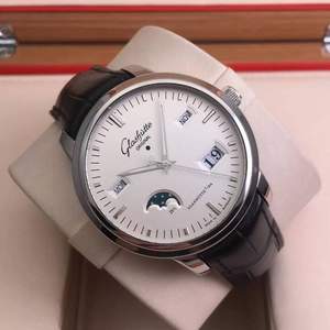 <span>直降1195刀！</span>Glashütte 格拉蘇蒂 Senator精髓系列 100-02-13-02-04 男士月相日歷機(jī)械腕表 新低$6800（需用碼）