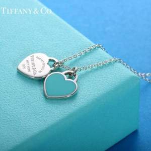 Tiffany&Co 蒂芙尼 Return to Tiffany系列 双心吊坠925银项链 27125107 