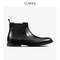 限UK9.5碼，Clarks 其樂 Ronnie Top 男士真皮雕花切爾西短靴