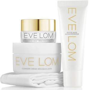 EVE LOM 尝鲜护肤套装 （卸妆膏50ml+保湿面霜10ml+急救面膜25ml+迷你洁面巾） £50.7