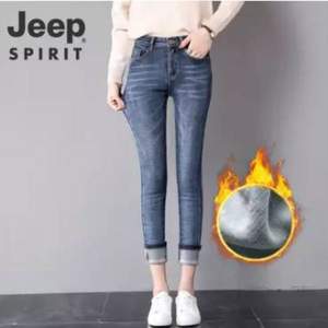 JEEP SPIRIT 2019新款女士高腰加絨加厚牛仔褲 多款