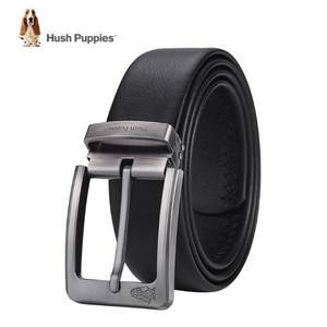 Hush Puppies 暇步士 男士針扣頭層牛皮皮帶