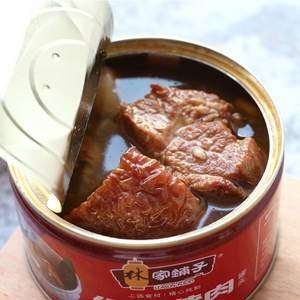 中國(guó)罐頭十強(qiáng)企業(yè)，林家鋪?zhàn)?紅燒豬肉罐頭340g*6罐