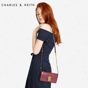 1日0点，CHARLES&KEITH 女士欧美金属扣装饰链条包