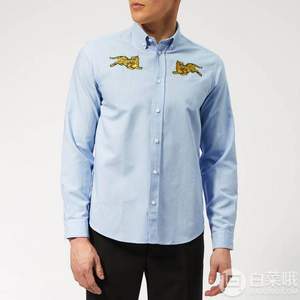直降￥139，KENZO 高田賢三 男士老虎刺繡襯衫
