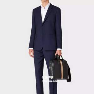 <span>直降600元！</span>Paul Smith 保罗·史密斯 男士真皮条纹公文包