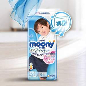 MOONY 尤妮佳 男宝用拉拉裤 XXL26片*4件 