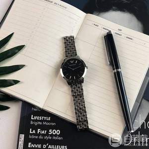 EMPORIO ARMANI 阿瑪尼 AR1749 中性簡(jiǎn)約時(shí)裝腕表