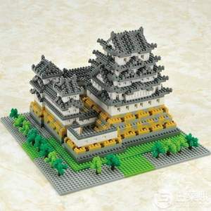<span>降￥140！</span>2253片、6星难度！Nanoblock 河田 纳米积木 日本第一名城 姬路城NB-006