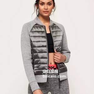 限6碼，Superdry 極度干燥 Core Gym Tech Hybrid 女士保暖飛行員夾克