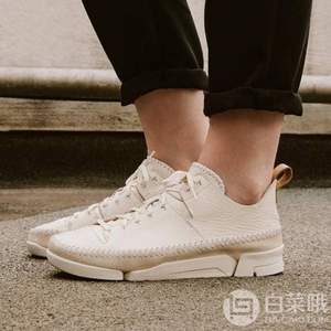 限UK7碼，Clarks 其樂 Originals經(jīng)典系列 Trigenic Flex 男士三瓣底休閑鞋 