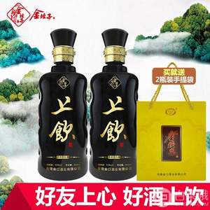 金壇子 上飲 52度濃香型白酒500ml*2瓶裝