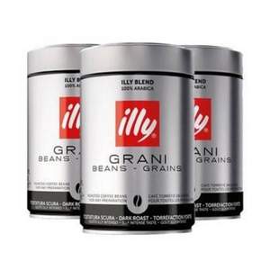 雙十一預(yù)售，ILLY 意利 經(jīng)典深度烘焙咖啡豆 250g*3罐