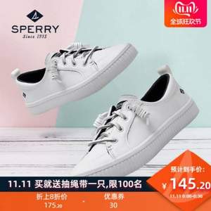 双十一预告，Sperry 斯佩里 STS80642 女士小白鞋