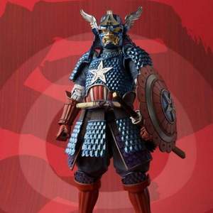 Bandai 万代 Tamashii Nations 美国队长/蜘蛛侠 日本武士版手办