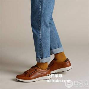 <span>42.5碼白菜！</span>Clarks 其樂 Un Trail Form 男士真皮系帶休閑鞋