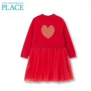 双11预告，北美童装TOP品牌 The Children's Place 小童蓬蓬公主裙加厚连衣裙 2色