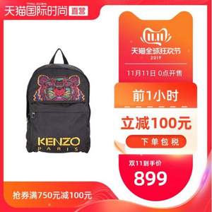 雙十一預(yù)告，KENZO 高田賢三 F005SF300F20 男士虎頭印花雙肩背包