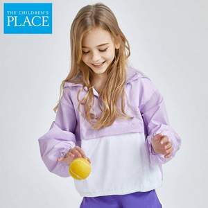 北美童装TOP品牌，The Children's Place 2019新款女大童清新可爱连帽套头衫 2色
