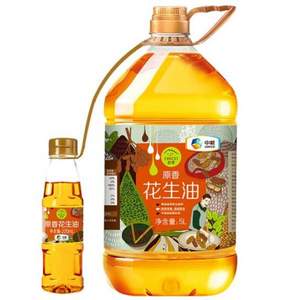 中粮初萃 一级原香 压榨花生油5L+220mL 2件