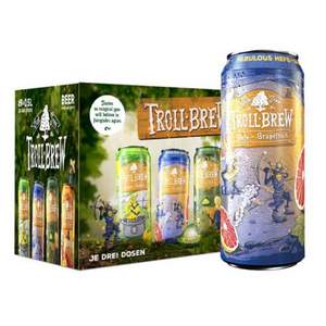 Troll brew 艾斯寶 精釀系列 西柚小麥啤酒 500ml*8聽(tīng) *3件