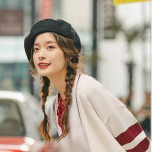 茵曼 女式冬季羊毛贝雷帽（含88.7%羊毛）多色