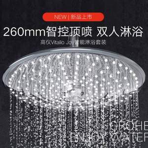 GROHE 高仪 Euphoria 奥菲莉亚系列 260 沐浴喷头 26455000 铬白