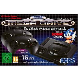 SEGA 世嘉 Mega Drive Mini 复刻游戏机（双手柄）