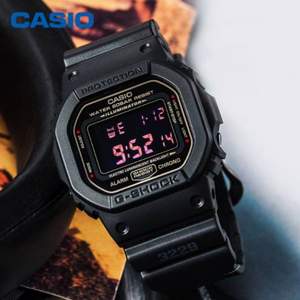 CASIO 卡西欧 G-SHOCK系列 DW-5600MS-1 男士运动腕表