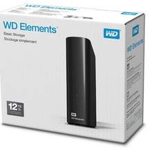 Western Digital 西部数据 Elements 移动硬盘12TB