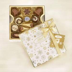 圣誕禮物，Lindt 瑞士蓮 金色圣誕禮盒 250g