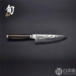 KAI 贝印 旬系列 Premier系列 TDM-0723 手工捶纹大马士革钢主厨刀16cm