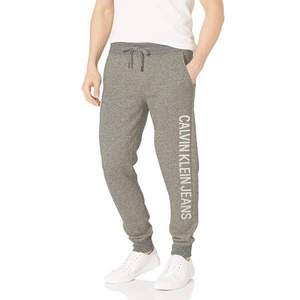 M/L码，Calvin Klein 卡尔文·克莱恩 Monogram Logo 男士印花针织运动长裤