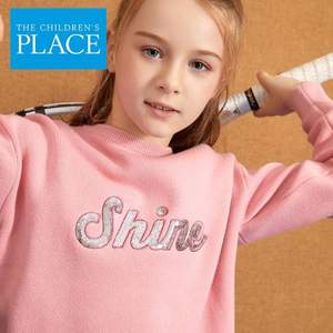 北美童装TOP品牌，The Children's Place 2019新款女童洋气套头毛衣 2色